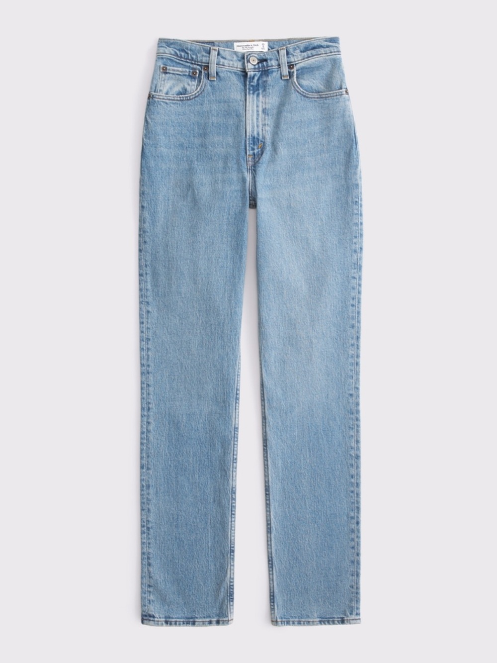 Abercrombie & Fitch Curve Love Ultra High Rise 90s Straight Jean 26/2R - Picture 2 of 7
